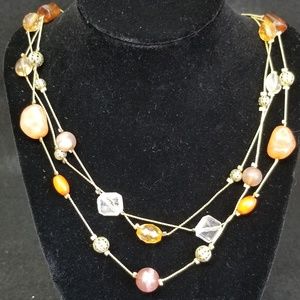 Crystal and Goldtone Necklace